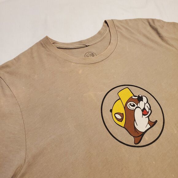 Buccee's Alabama Mens 2XL Tan T Shirt Logo Southern Truck Stop - Picture 4 of 8
